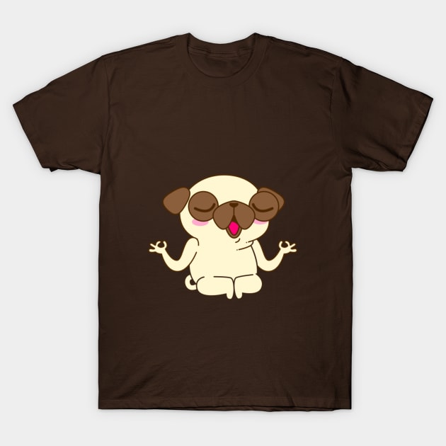 Zen Pug T-Shirt by TeaShirts